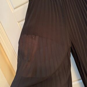 Sheer pants with built-in shorts